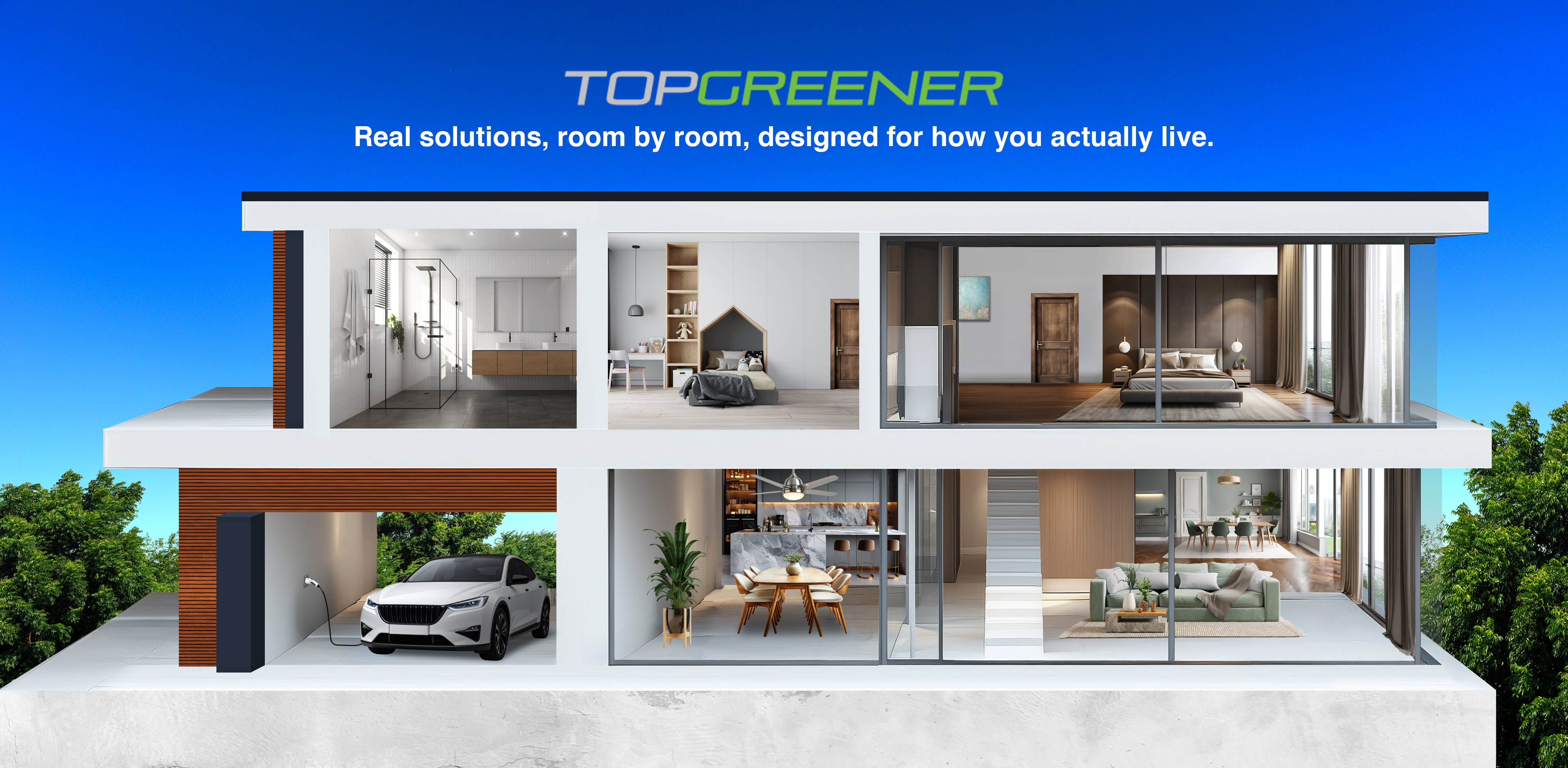 House cross-section display
